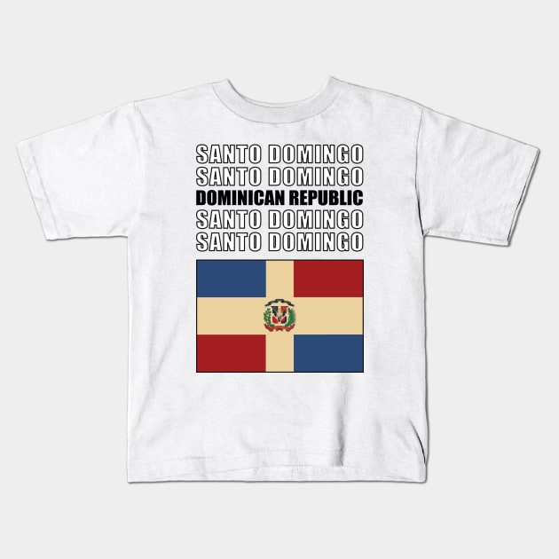 Flag of Dominican Republic Kids T-Shirt by KewaleeTee